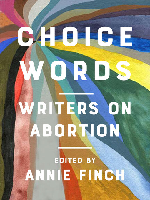 Title details for Choice Words by Annie Finch - Available